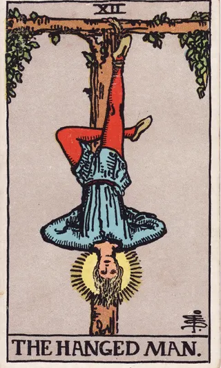 Tarotkarte Der Gehängte