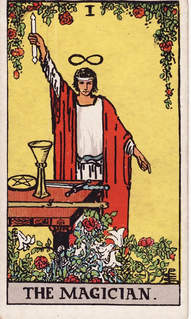 Die Tarotkarte Der Magier aus dem Rider-Waite-Smith-Tarot