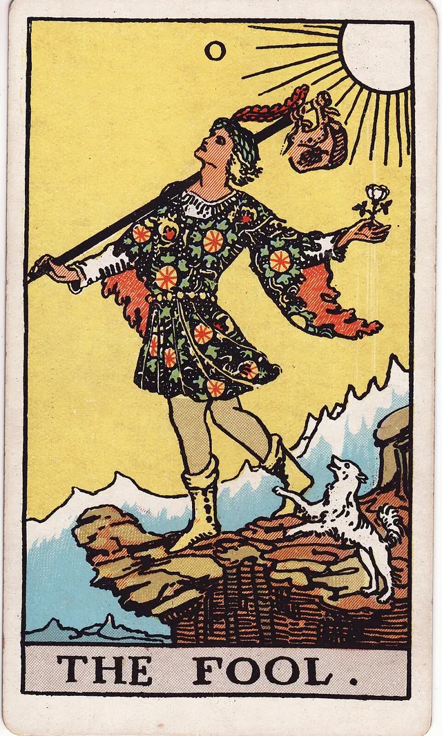 Die Tarotkarte Der Narr aus dem Rider-Waite-Smith-Tarot