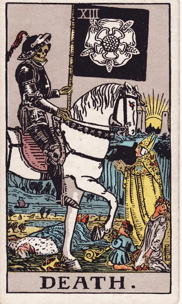 Die Tarotkarte Der Tod aus dem Rider-Waite-Smith-Tarot