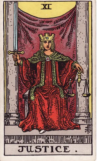 Tarotkarte Die Gerechtigkeit