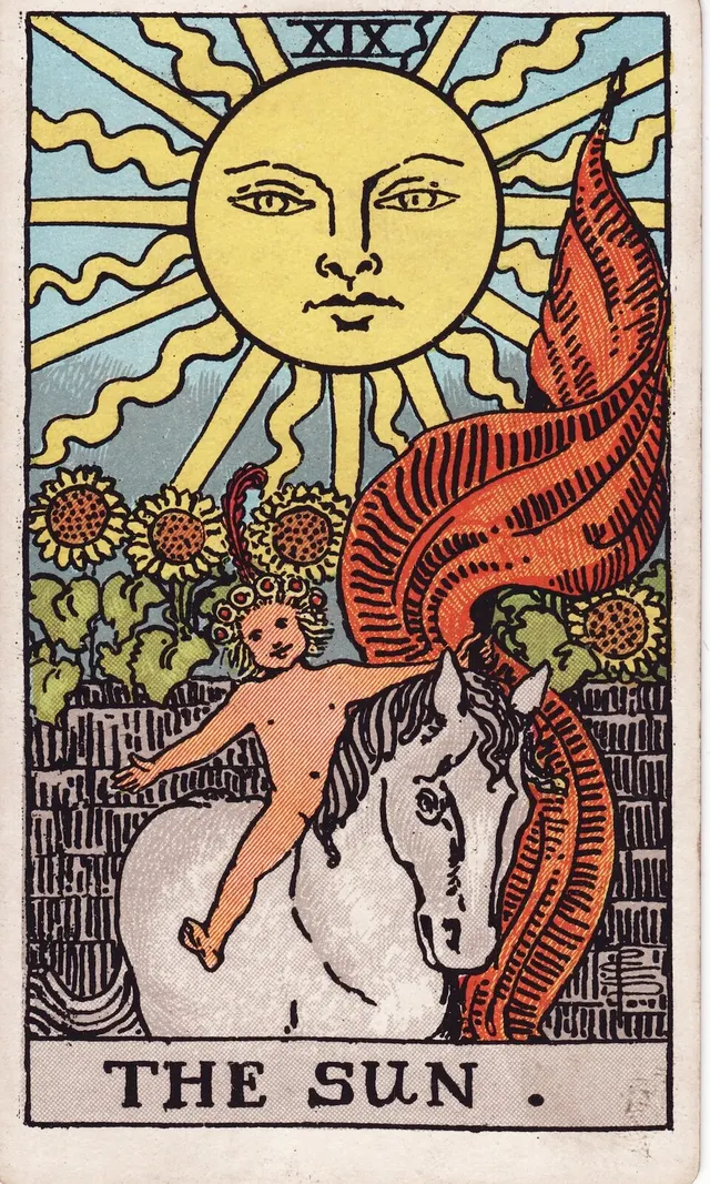 Die Tarotkarte Die Sonne aus dem Rider-Waite-Smith-Tarot