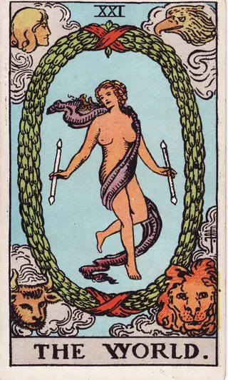 Tarotkarte Die Welt